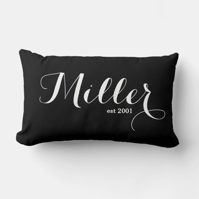 Nom de famille Lumbar Coussin - Miller (Recto)