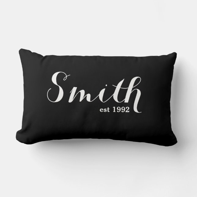 Nom de famille Lumbar Coussin - Smith (Recto)