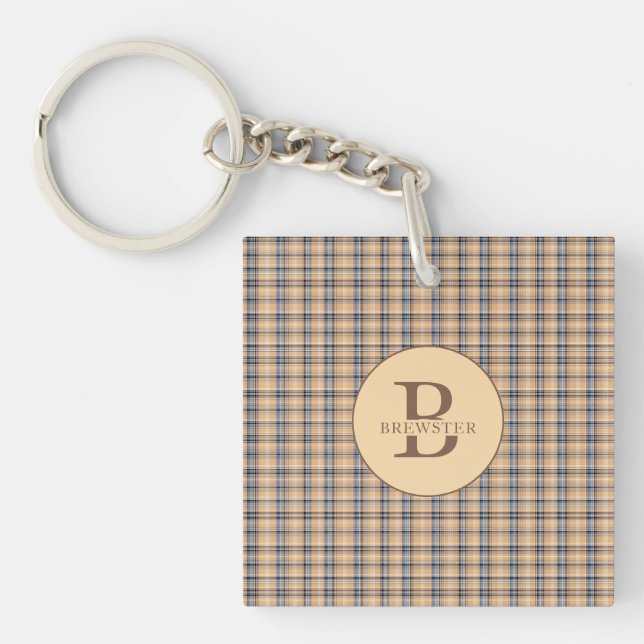 Nom de famille monogramme de Tartan Plaid (Devant)