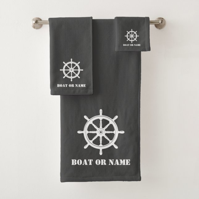 Nom de famille ou bateau Navire nautique Roue Helm (En situation)