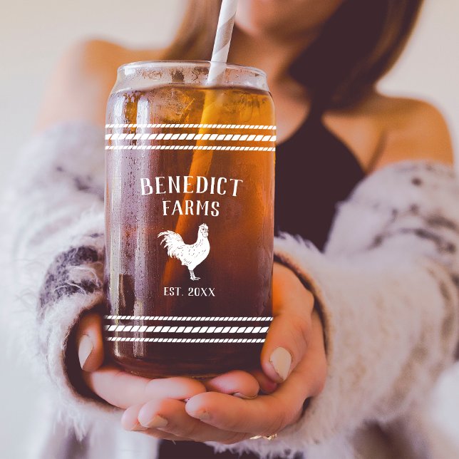 Nom de ferme personnalisé du poulet rustique (Créateur téléchargé)