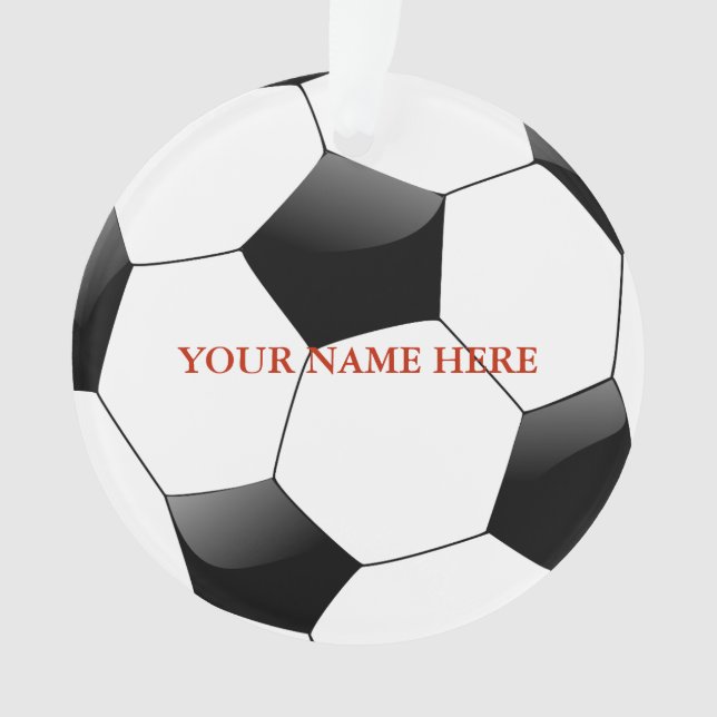 Nom de la balle de football personnalisée Noël (devant)