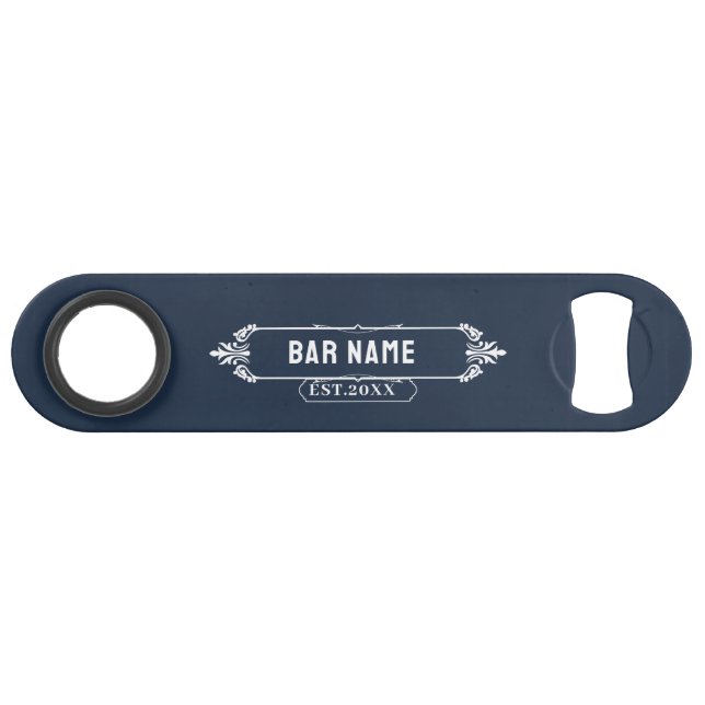 Nom de la barre de monogramme personnalisée, Date  (Devant (Horizontal))