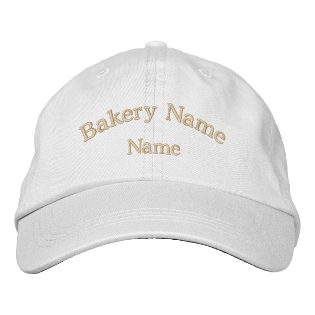 Nom de la boulangerie Casquette brodé (Devant)
