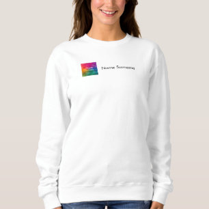Nom de la femme Sweatshirts Votre entreprise Logo 