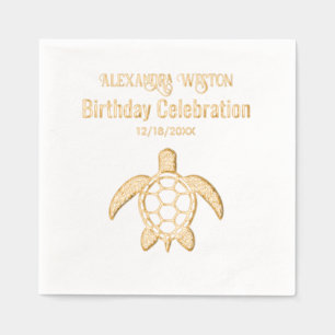 Nom de la fête d'anniversaire de la tortue marine 