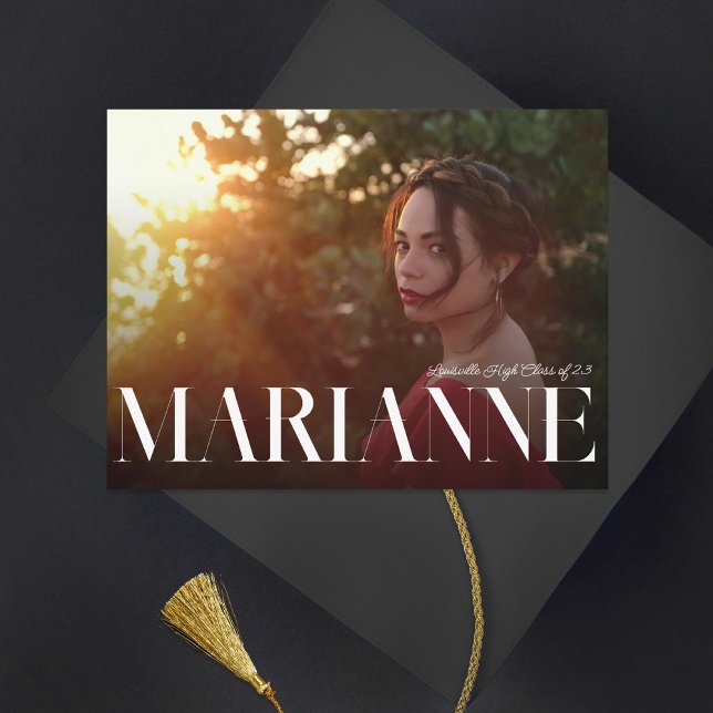 Nom de la grande série Photo Graduation Invitation (Créateur téléchargé)