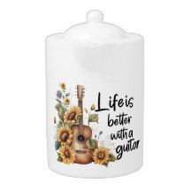 Nom de la Personnaliser Guitare avec tournesol