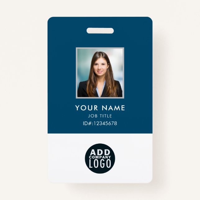 Nom de la photo personnalisée de l'employé Badge C (Devant)
