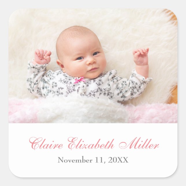 Nom de la photo simplement béni Date - Sticker car (Devant)