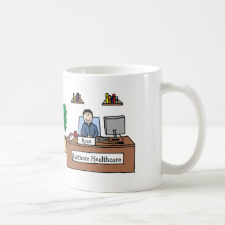 Nom de la société personnalisé de la tasse W de