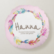Nom de l'aquarelle de plume signifiant coussin ron