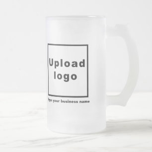 Nom de l'entreprise et logo 16 oz Mug en verre