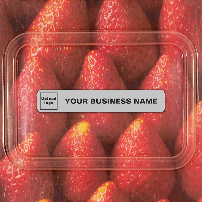 Nom de l'entreprise et logo sur le Étiquette adhés (Créateur téléchargé)