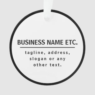 Nom de l'entreprise & Slogan/autre texte Noir &