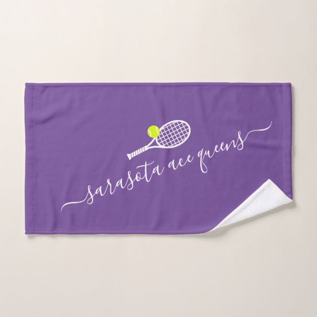 Nom de l'équipe de tennis Serviette personnalisée  (Serviette à main)