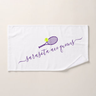 Nom de l'équipe de tennis Serviette personnalisée