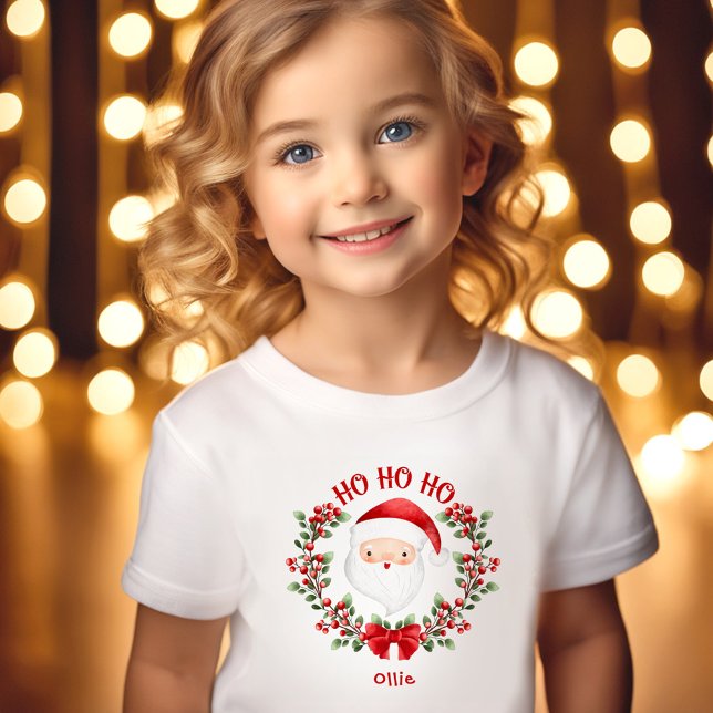 Nom de Noël du Père Noël Toddler T-shirt (Cute Santa Claus Christmas Name Toddler T-shirt)