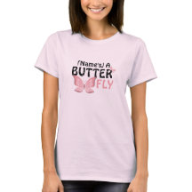 Nom de papillon personnalisé T-shirt