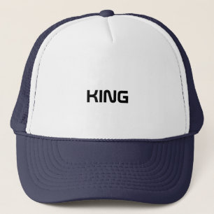 Nom de roi personnalisé texte Casquettes Chapeaux
