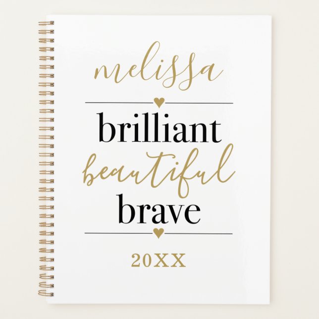 Nom de script brillant beau blanc brave  (Devant)