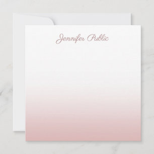 Nom de script manuscrit Rose Gold Elegant Modèle