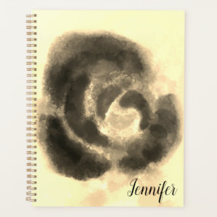 Nom de signature personnalisé Aquarelle or Floral