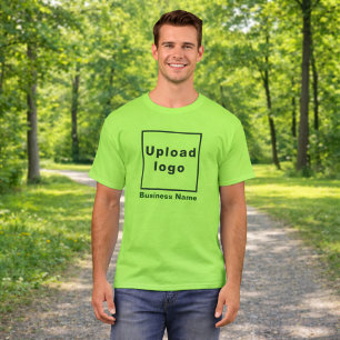 Nom d'entreprise et logo T-Shirt Homme Vert Citr