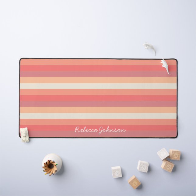 Nom des bandes roses Peach mignonnes tendance (Tableau pour enfants)