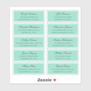 Nom des invités de la marque adresse. étiquettes m