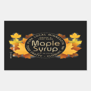 Nom d'état ÉTIQUETTE du lot et de la date MAPLE SY