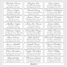 Nom d'invité Adresse 27 Étiquette d'expédition per