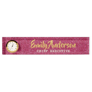 NOM du bureau personnalisé Plaque PARTIES SCINTILL