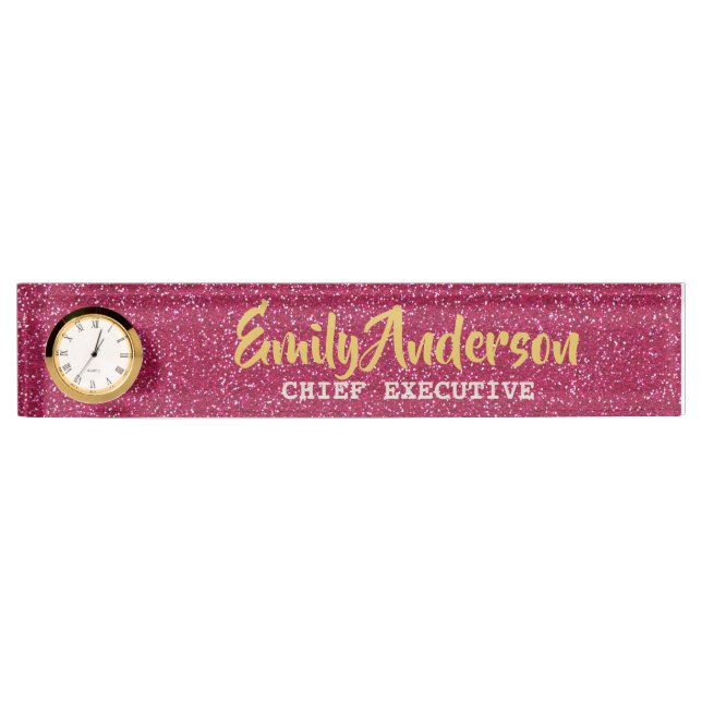 NOM du bureau personnalisé Plaque PARTIES SCINTILL (Devant)