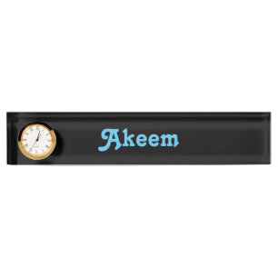 Nom du bureau Plaque Akeem