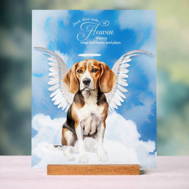 Nom du chien de l'ange beagle Mémorial aux animaux (Neutre)