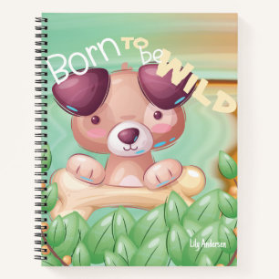 Nom du chien mignon du Carnet Adventure