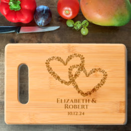 Nom du couple Date Heart Mariage Modern Keepsaké