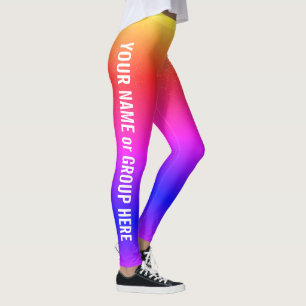 Nom du groupe personnalisé et texte Leggings des f
