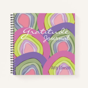 Nom du journal de Gratitude Abstraite moderne