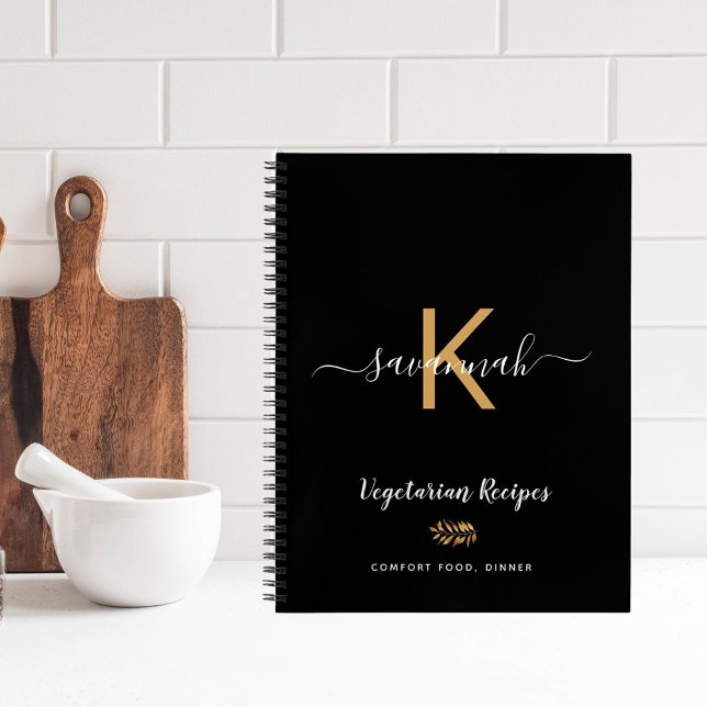 Nom du livre de cuisine végétarien noir de la rece (Créateur téléchargé)