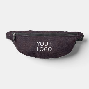 Nom du logo d'entreprise en cuir Brown moderne