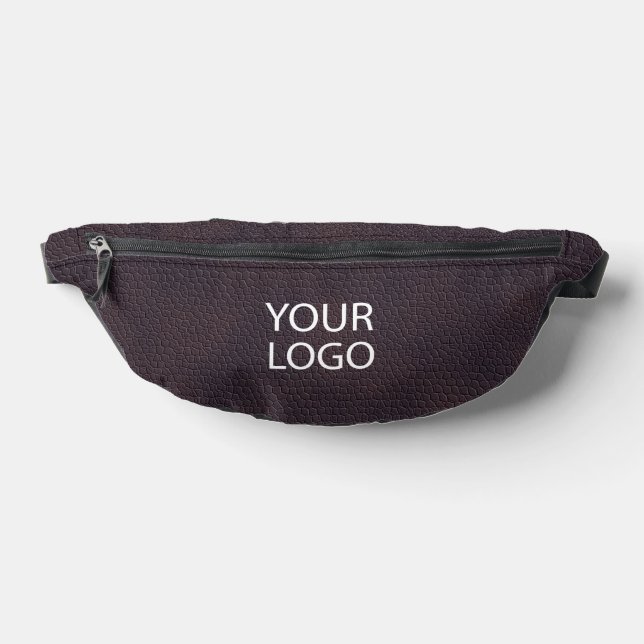 Nom du logo d'entreprise en cuir Brown moderne (Poser)