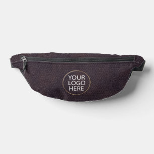 Nom du logo d'entreprise en cuir Brown moderne