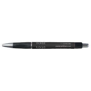 Nom du logo d'entreprise personnalisé Info stylo p