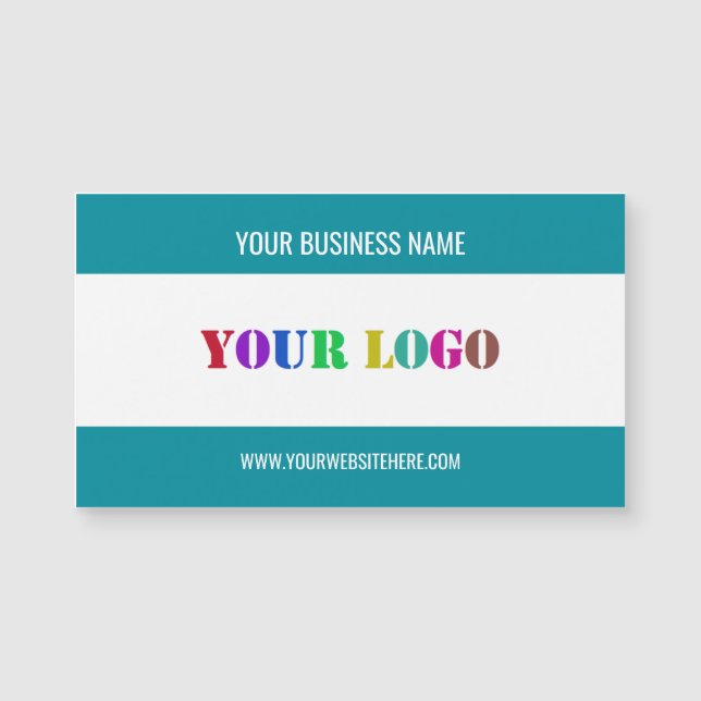Nom du logo personnalisé Modèle de carte de visite (Devant)