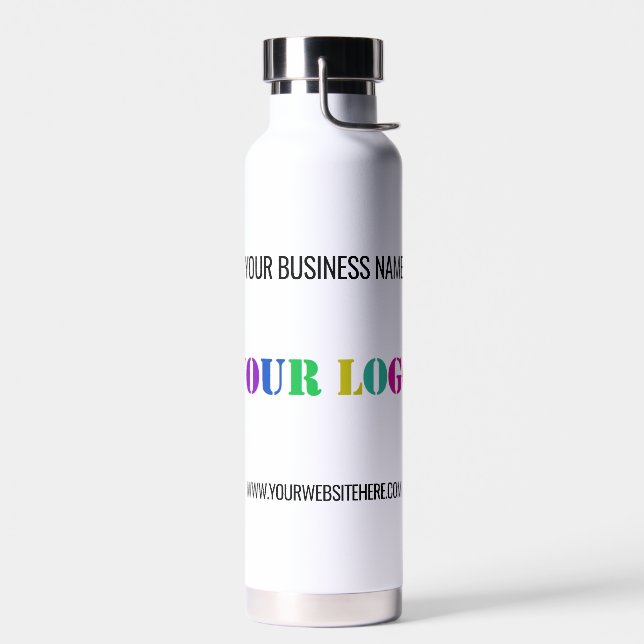 Nom du logo personnalisé Site Web Bouteille d'eau  (Gauche)
