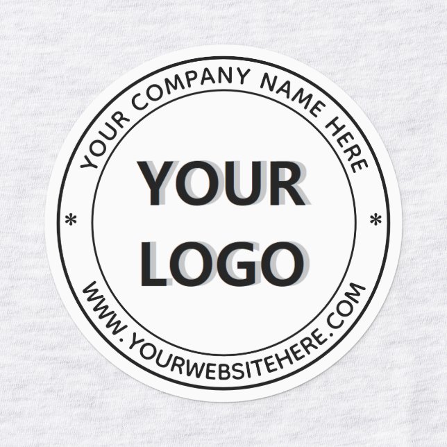 Nom du logo personnalisé Site Web Étiquette d'entr (Design 4)