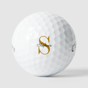 Nom du monogramme d'or personnalisé Première balle
