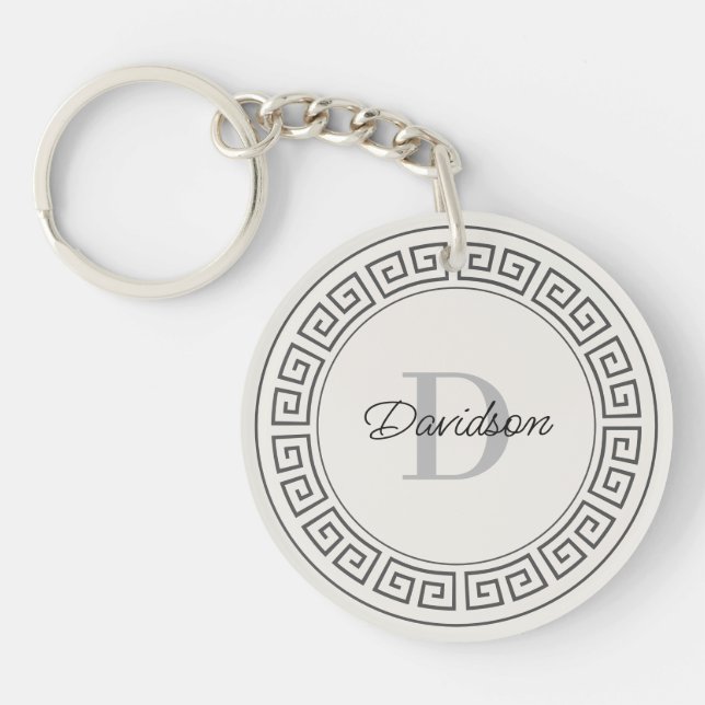 Nom du monogramme Initiale Moderne grec Script (Devant)